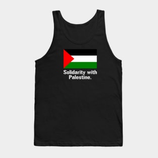 Palestine Solidarity With Palestine Tank Top